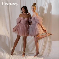 century pink short homecoming dresses off the shoulder mini strapless fashion women cocktail dress vestidos de fiesta cortos
