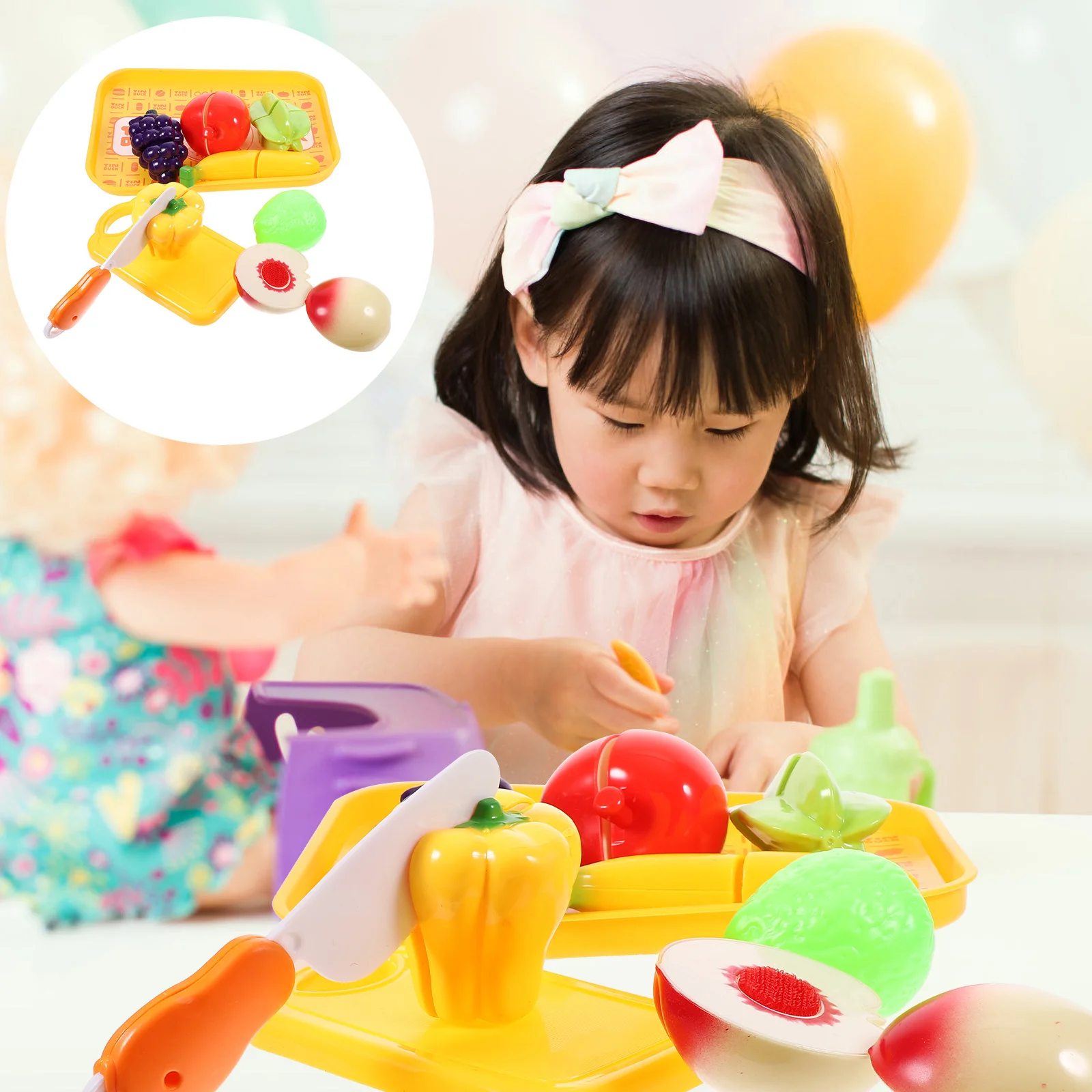 Cecilia Cutting Fruit Plaything House Kitchen Toy Kids Suit Child Toys Hamburger