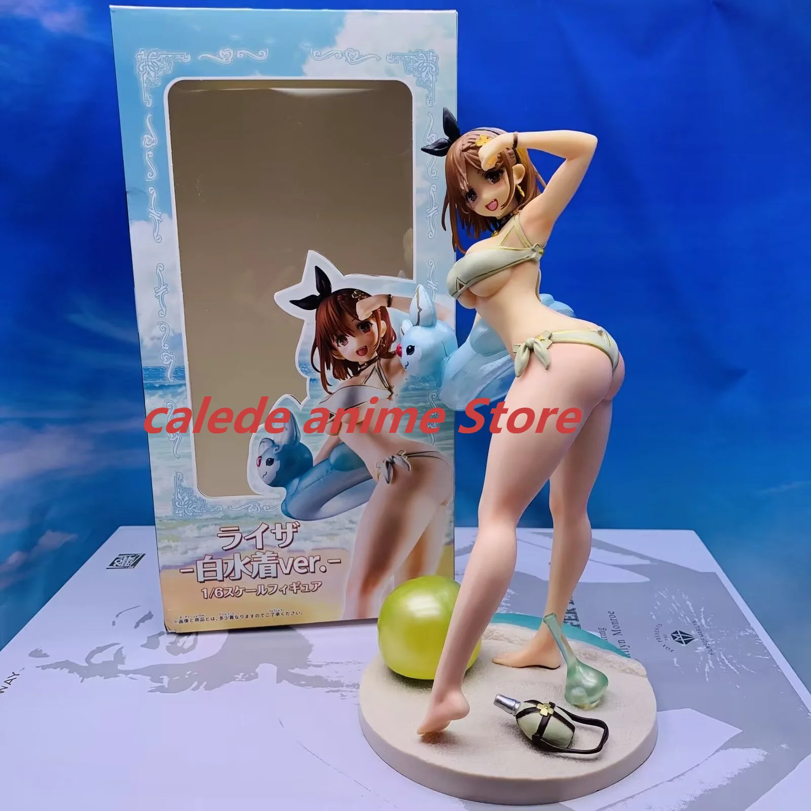 

28cm Atelier Ryza 2: Lost Legends The Secret Fairy Figure Reisalin Stout Swimsuit Sexy Girl Adult Model Ornament Collection Toy