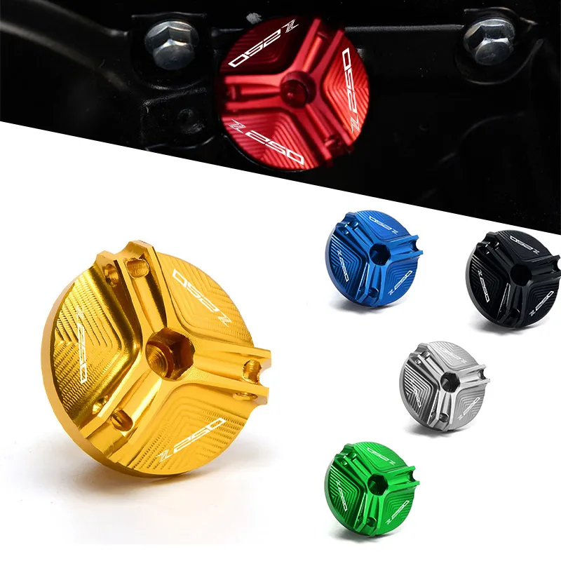 

For Kawasaki Z250 Z 250 2015 2016 Z250 Motorcycle Engine Magnetic CNC Oil Drain Filler Cup Cap Plug Cover Screw