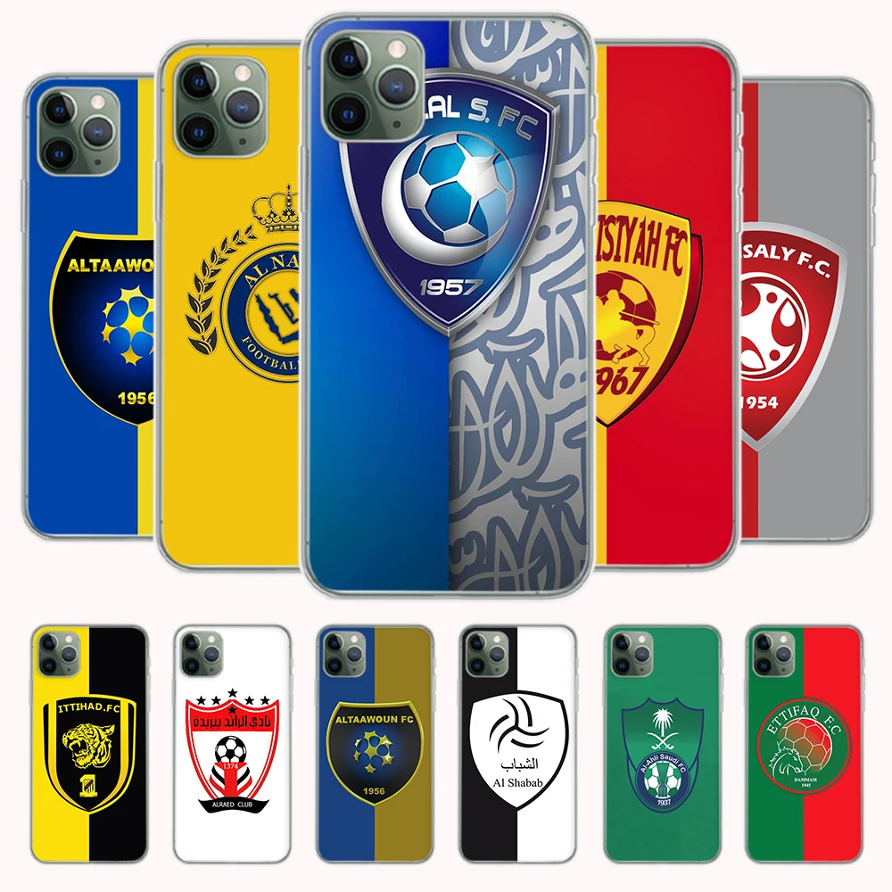 

Saudi style football pattern Phone Case for Iphone Se 6 6s 7 8 11 12 13 Plus Mini X Xs Xr Pro Max