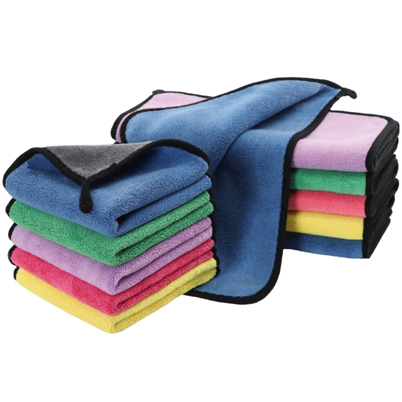 

2PCS High Quality Microfiber Coral Fleece Car Wash Towel Car Detailing Care Cleaning Drying Cloth Auto Accessories 30x30/40/60CM