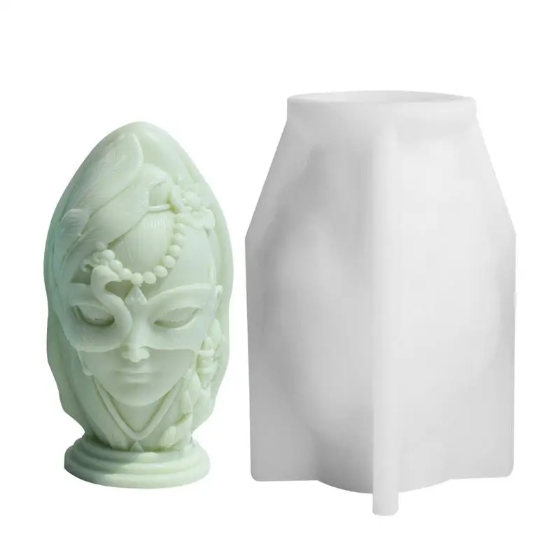 

Face Mold portable 3D Silicone Soapbar Mold face Handmade soap mold Reusable Fondant Molds for Home Decoration Soapbar Candle