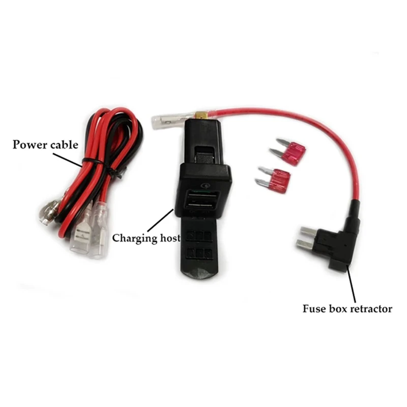 2 шт. автомобильное зарядное устройство с 3 USB-портами