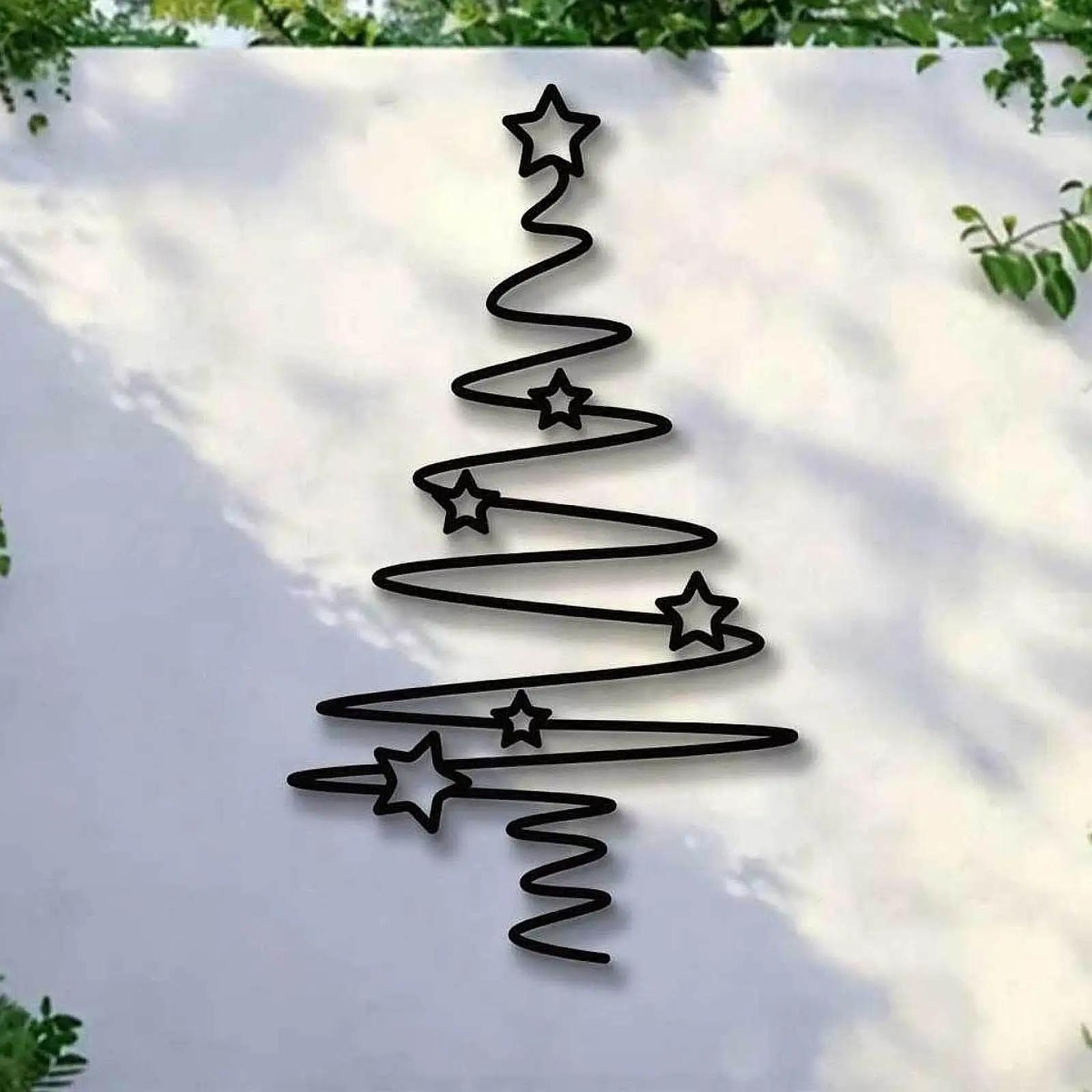 Настенная рождественская елка Kesoto металлическая