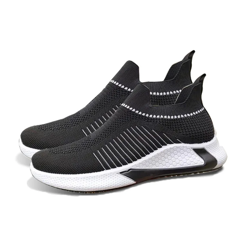 Mesh Slip-on Running Shoes for Men Outdoor Breathable Zapatillas Hombre Quality Hard-wearing Jogging Sneakers Fashion Comfort