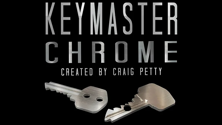 

KEYMASTER CHROME Created By Craig Petty Magic Trick Magician Close Up Illusion Magia Gimmick Prop Mentalism Comedy