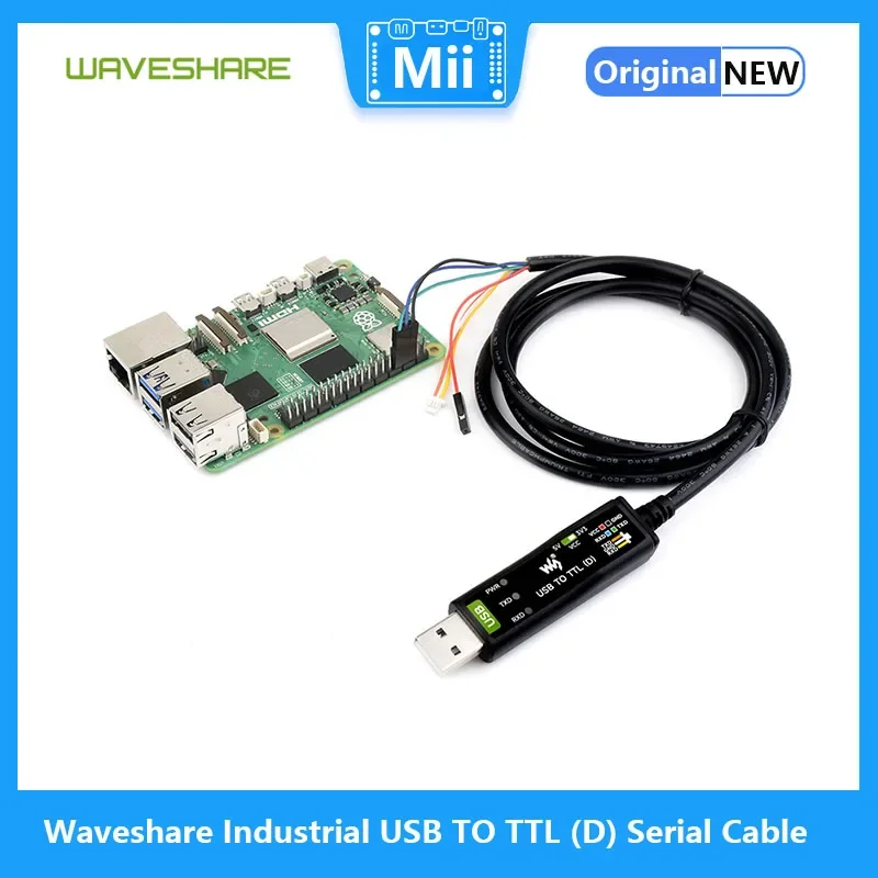 Последовательный кабель Waveshare с USB на TTL (D) оригинальный чип FT232RNL подходит для