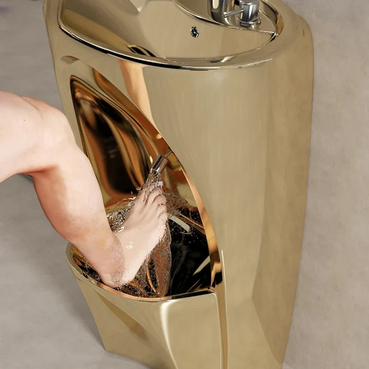 B-186 Роскошная золотая мечеть Wudhu мытье ног ванна Footwasher мусульманская удумате уду