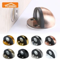magnetic door stopper stainless steel non punching floor mounted door holders nail free anti collision door stops hardware