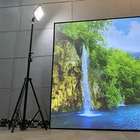 High Brightness Reflective Projector Screen Thin Bezel Frame Optical Layer Material With LED Strip Light