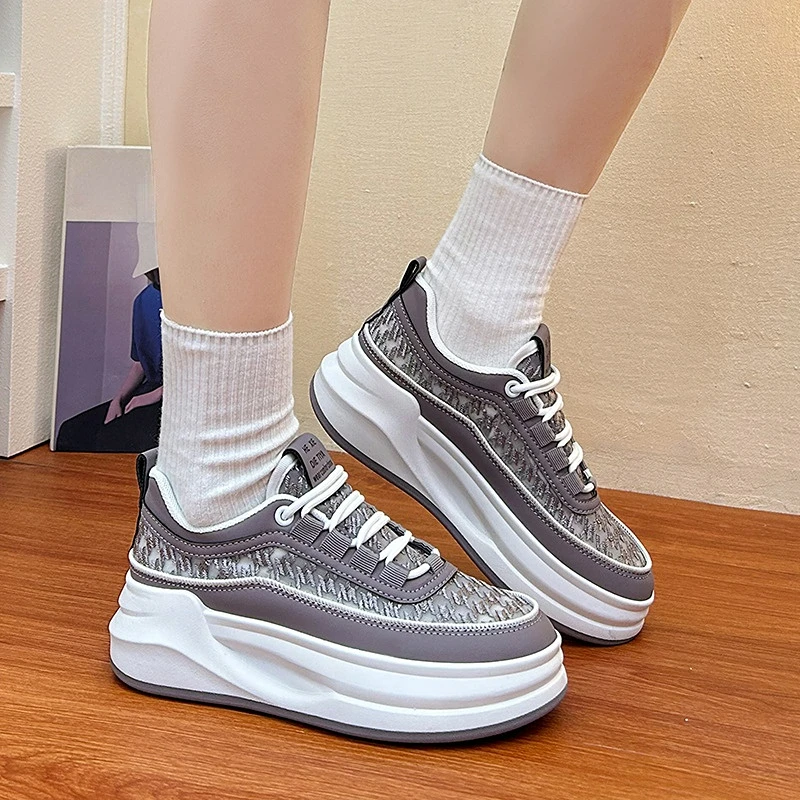 

Женская летняя спортивная обувь 2023, Модные Дизайнерские кроссовки на платформе, кроссовки для бега, Женская дышащая обувь для тренировок