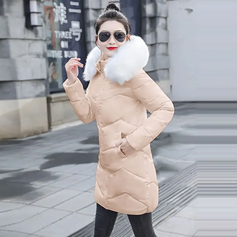 Plus size 7XL jackets women coats winter solid thick parkas woman clothing hot sale hooded zipper warm overcoats female clothes