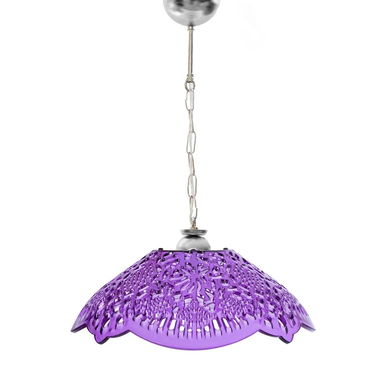 

Purple single chandelier