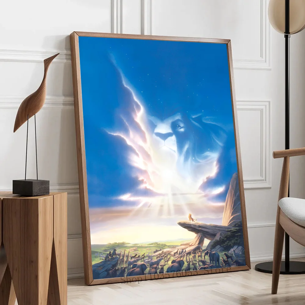 Современный стиль Дисней Король Лев Анимационный постер HD Печать для дома