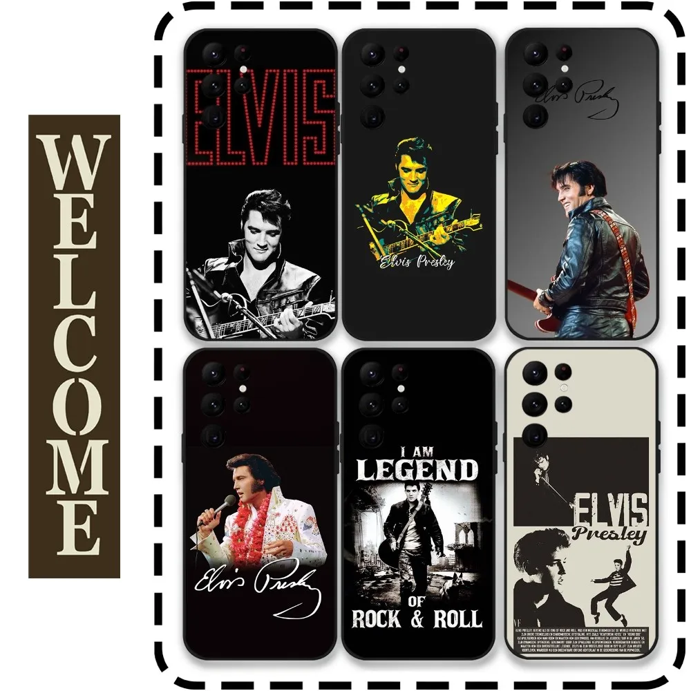 Чехол для телефона E-Elvis P-Presley Singer Samsung Galaxy S24 Ultra S22 S23 S21 S20 5G Защитный силиконовый