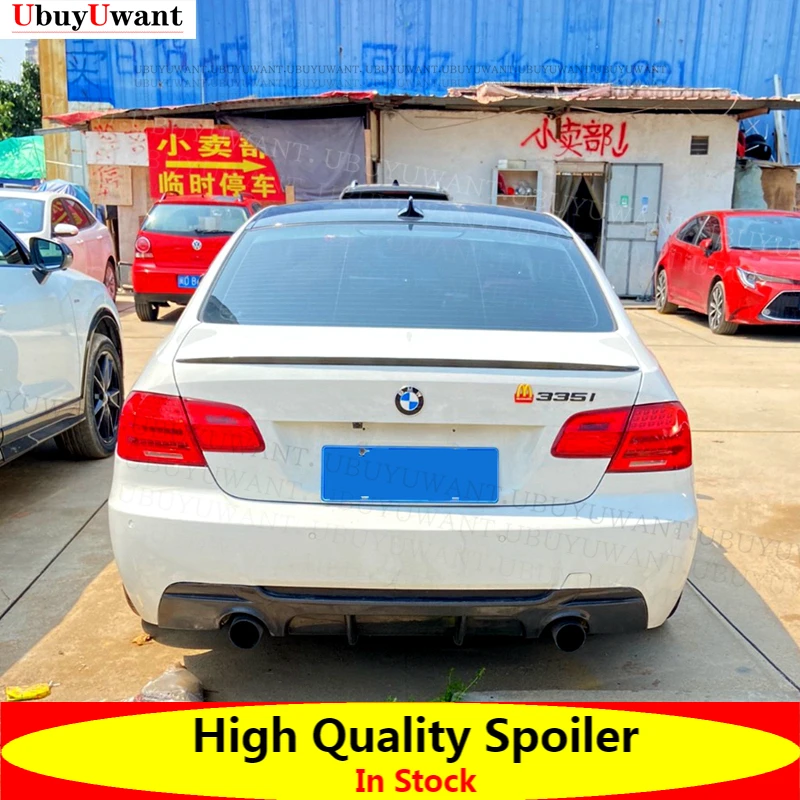 

Для BMW E92 Спойлер 3 серии 2 двери E92 M3 и E92 Coupe 2005-2012 задний спойлер из углеродного волокна крылья губы багажник хвост автомобильный Стайлинг