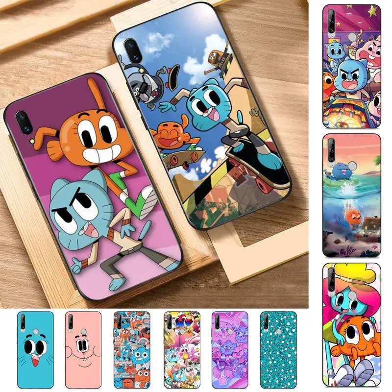 

BANDAI The Amazing World of Gumball Phone Case for Huawei Y 6 9 7 5 8s prime 2019 2018 enjoy 7 plus