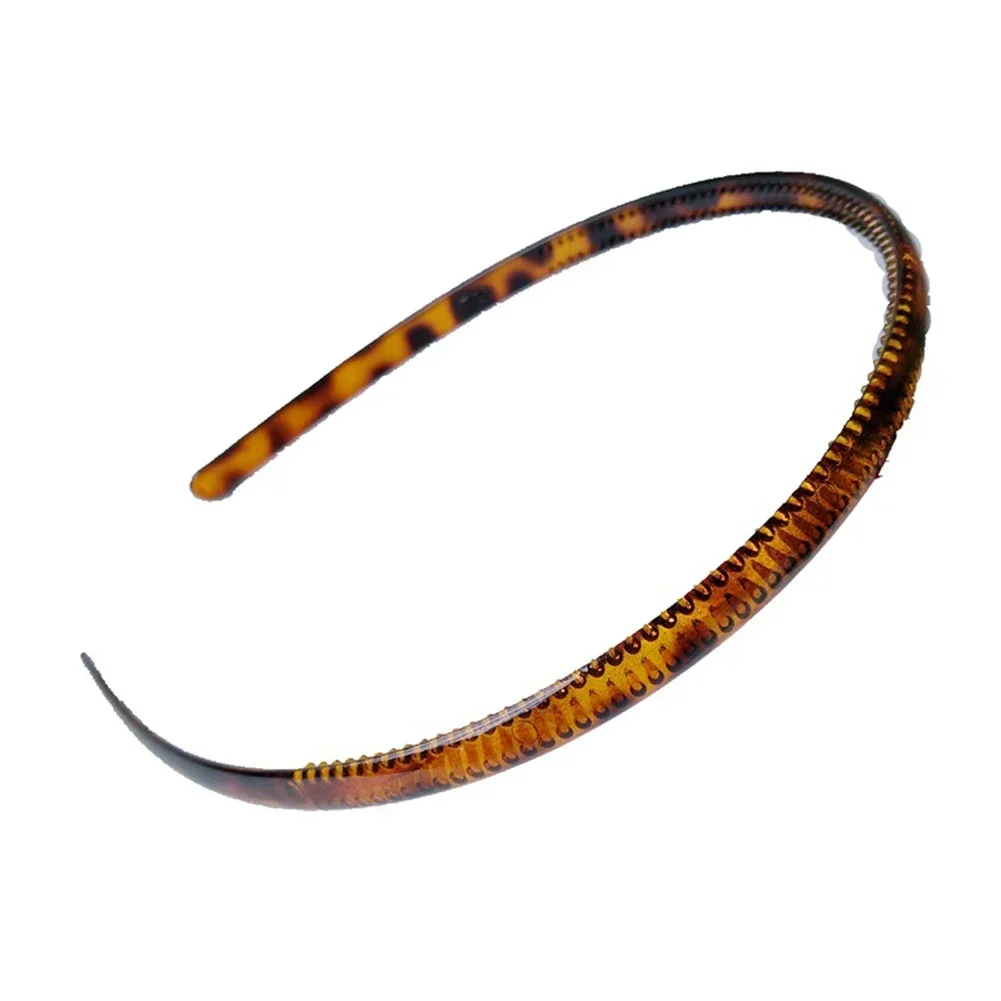 Пластмассовый Леопардовый модный мужской женский унисекс черный ободок для