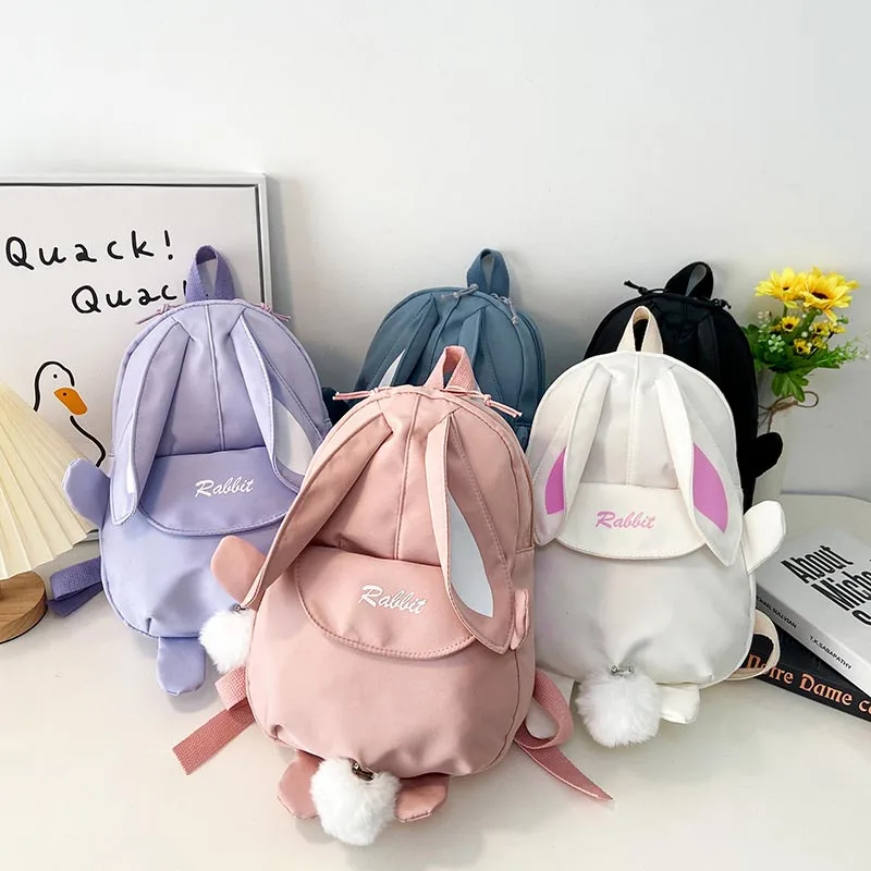 

New Fashion Children School Bags Kids Travel Rucksacks School Book Backpack Cuterabbit School Backpack Softback Cartoon