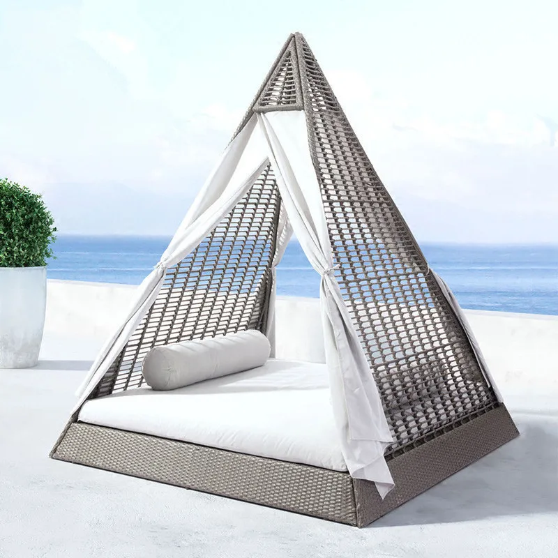 

Outdoor sofa , seaside beach swimming pool, big bed, personality, creative fashion, lounge chair, sunshade terrace furniture