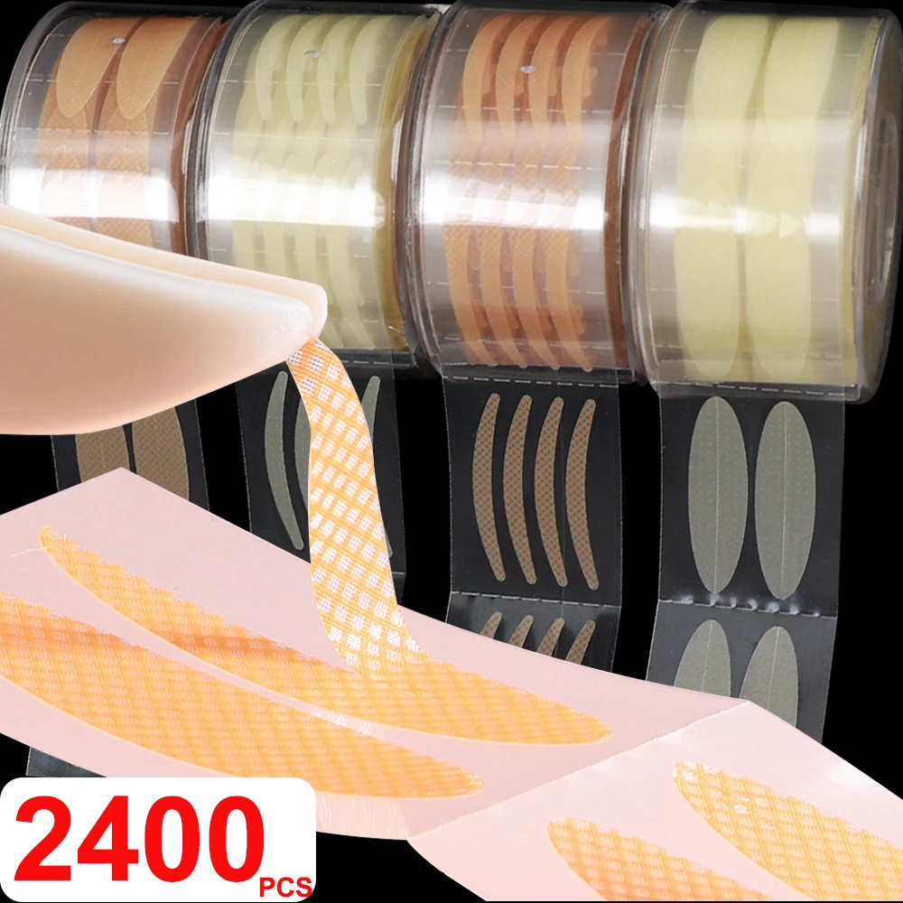 600/2400 шт. кружевные невидимые наклейки для век двойного сложения натуральная