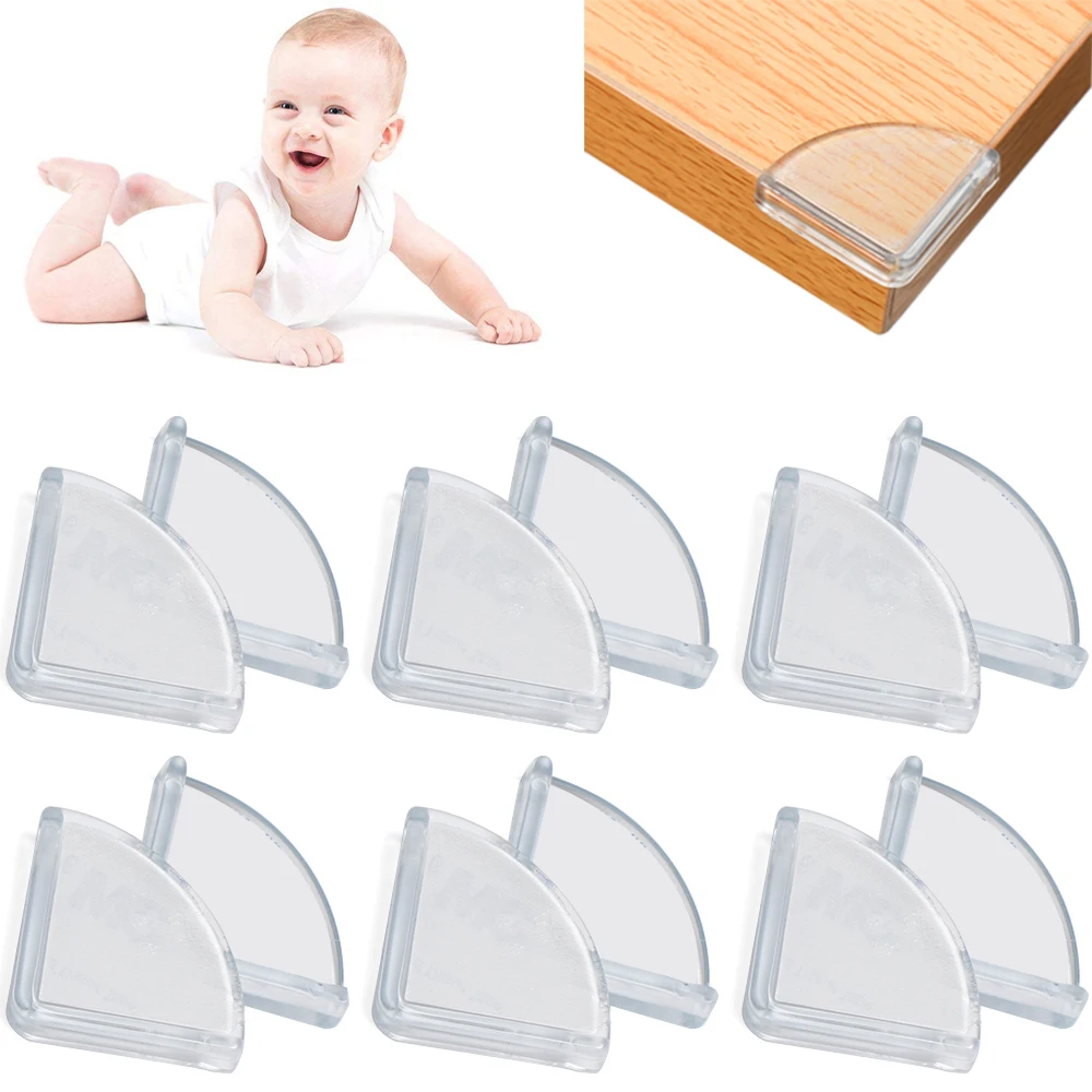 8Pcs Corner Safe Protector Soft Silicon Baby Corner Protector Table Desk Corner Guard Child Safety Edge Guards Baby Protection