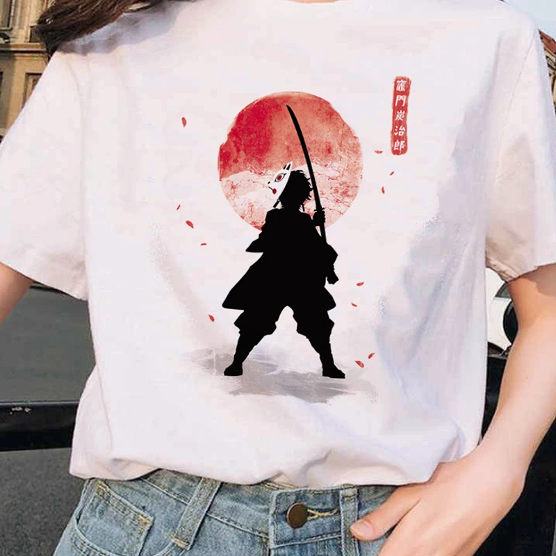 Футболка женская оверсайз с коротким рукавом мультяшный Рисунок Аниме