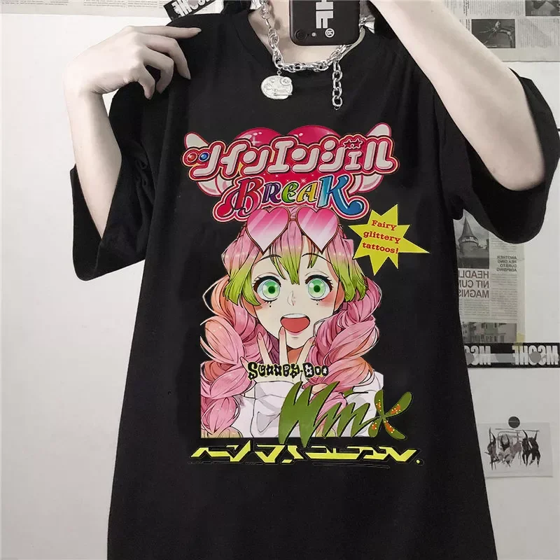 

2023New Tsumiki Cartoon Anime Kawaii Sweet Girls Japan Streetwear Harajuku Casual Tops Ulzzang Vintage E-Girl Summer Women T-shi