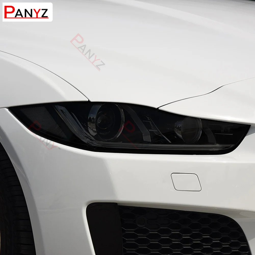 

Для Jaguar e-pace f-type i-pace xe xj Защитная пленка для автомобильной фары Прозрачная черная наклейка из ТПУ