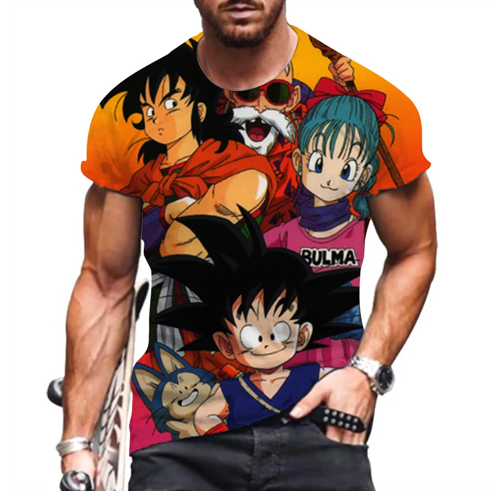 

Exotic Clothes Men Dragon Ball Print T-shirt Quick Dry Blouses 2022 Summer New Anime Harajuku Style Women's Sports Top Fashion Z