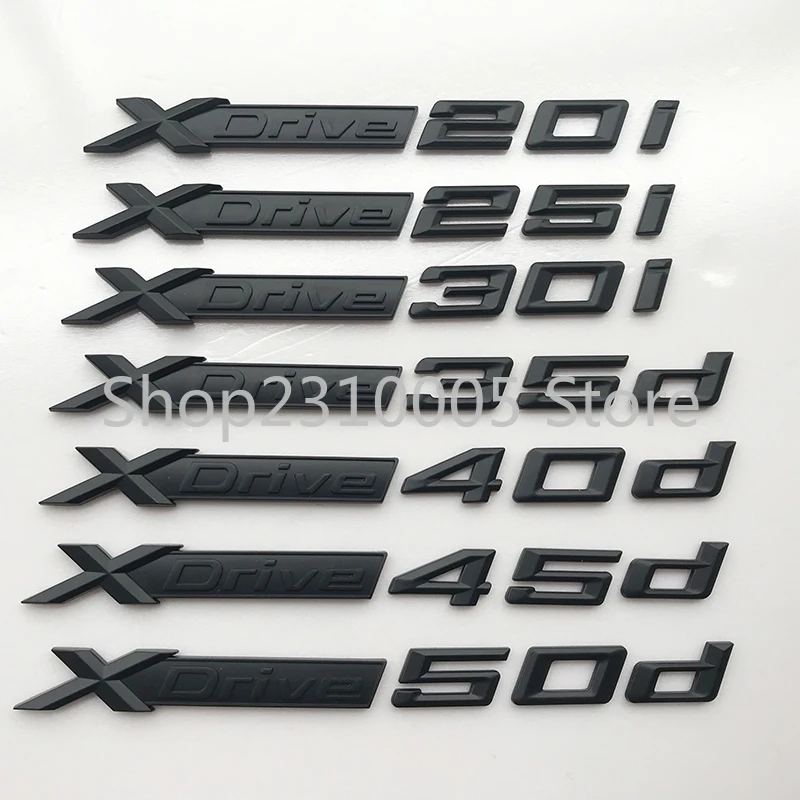 

Полностью матовый черный XDrive 20d 25d 30d 35d 40d 45d 50d XDrive 20i 25i 28i 30i 35i 40i 50i, наклейка на автомобильное крыло для BMW