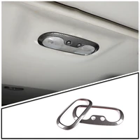 auto stainless steel front rear reading light lamp frame trim cover sticker for hummer h3 2005 2009 car styling accessories