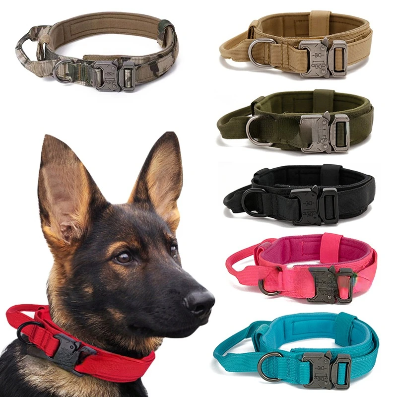 

Dog Collars New Tactics Outdoor Traction Military Dog Collars Medium Large Dogs Pet Collars Luxury Pet Supplies Dog Accessories