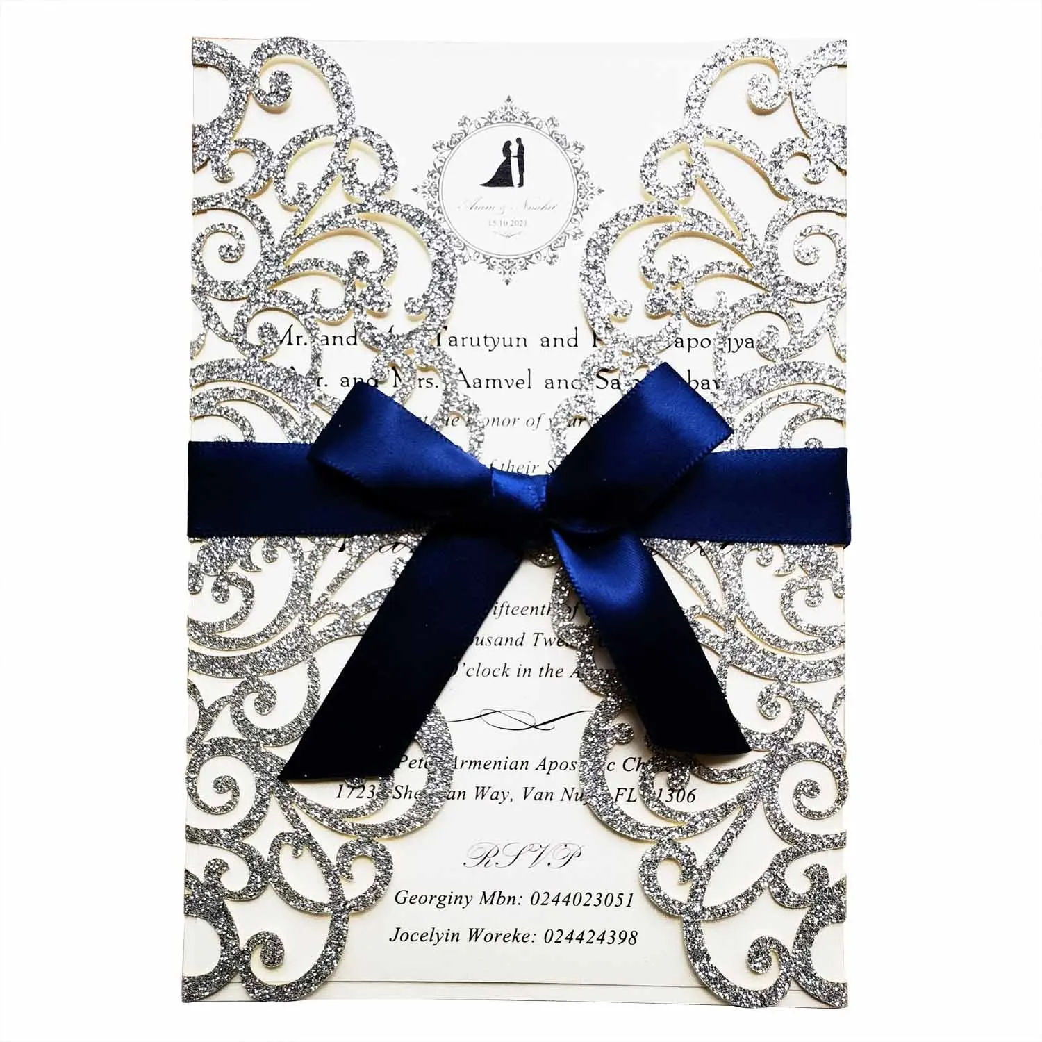 

100 шт. персонализированные блестящие полые цветочные свадебные приглашения лазерной резки с конвертами для свадебных приглашений Quincenera