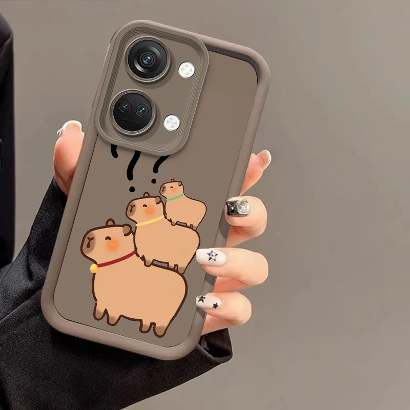 Милый коричневый плюшевый мишка для OnePlus Nord 2 3 4 N30 5G Onep lus 12 11 8T CE Lite 5 11R 10R