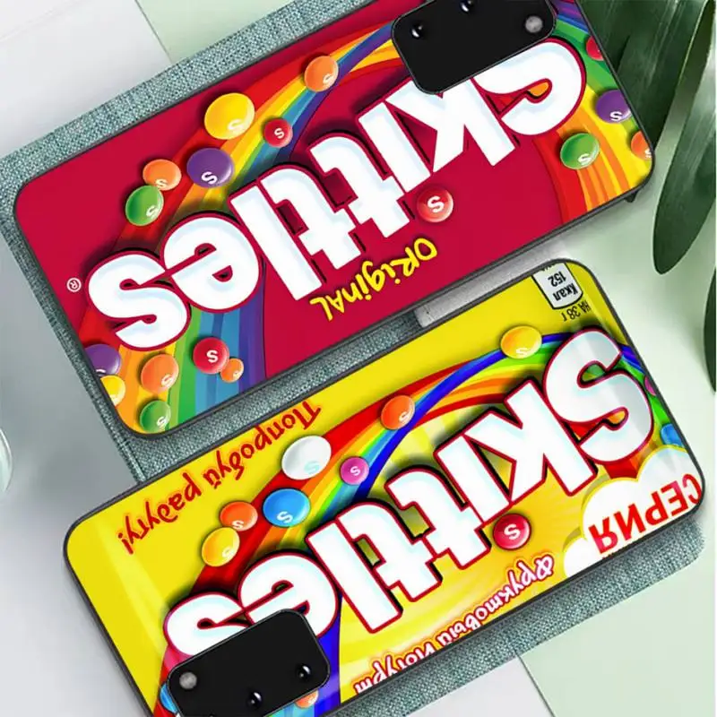 

S-Skittless Sweet Sour Fruit Candies Phone Case for Samsung S10 21 20 9 8 plus lite S20 UlTRA 7edge