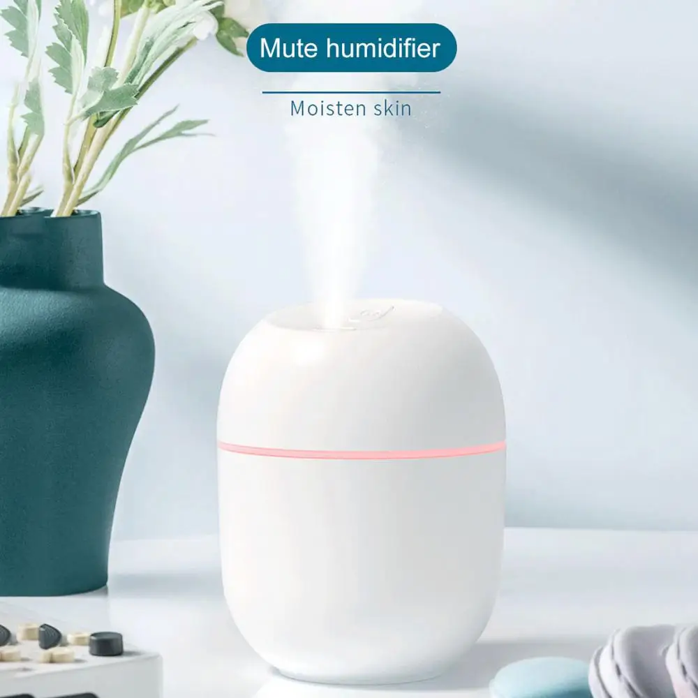 

220ML Mini Ultrasonic Air Humidifier Romantic Light USB Essential Oil Diffuser Car Purifier Aroma Anion Mist Maker With LED Lamp