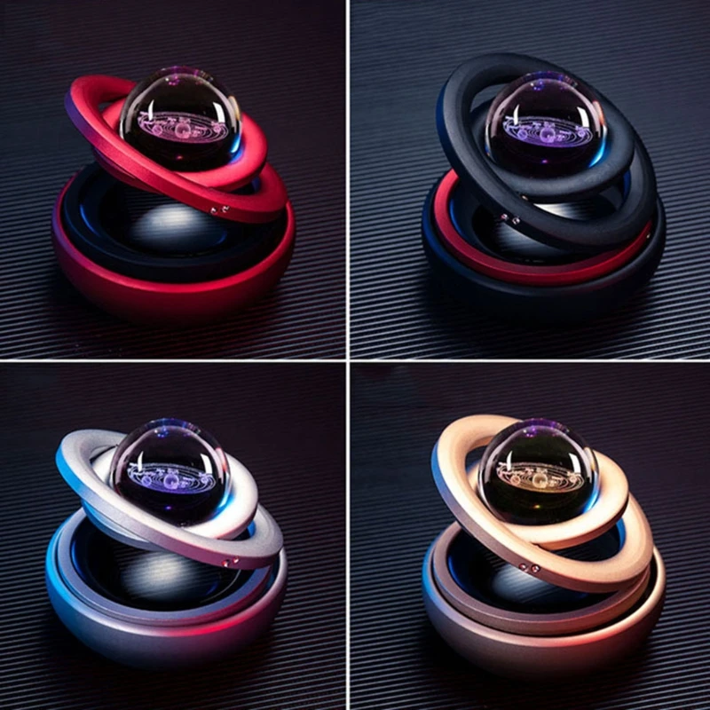 

Rotating Planet Perfume Solar Air Freshener Decoration Gift for Family Friends