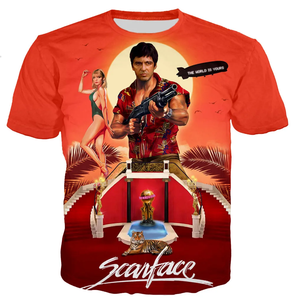 

Movie T-Shirt Men's 3D Print Summer Fashion Casual Style T-Shirt Streetwear Tops