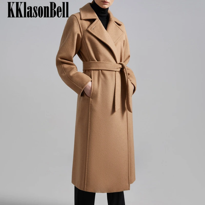 12 14 KKlasonBell темпераментный воротник с лацканами и поясом присборенный пояс