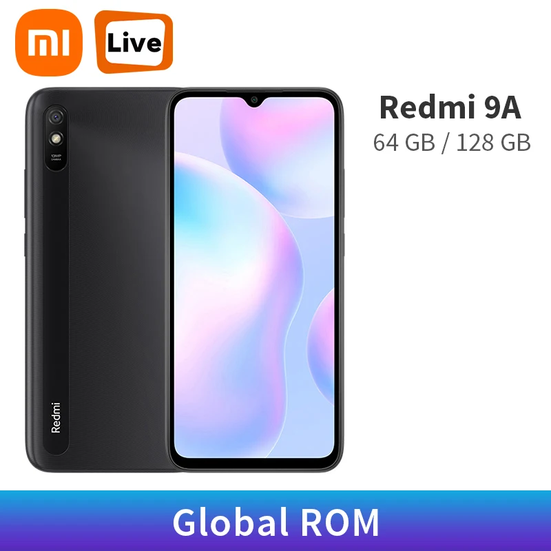 Смартфон Xiaomi Redmi 9A 4 + 64/128 ГБ 5000 мА ч 6 53 дюйма 13 МП | Мобильные телефоны и аксессуары