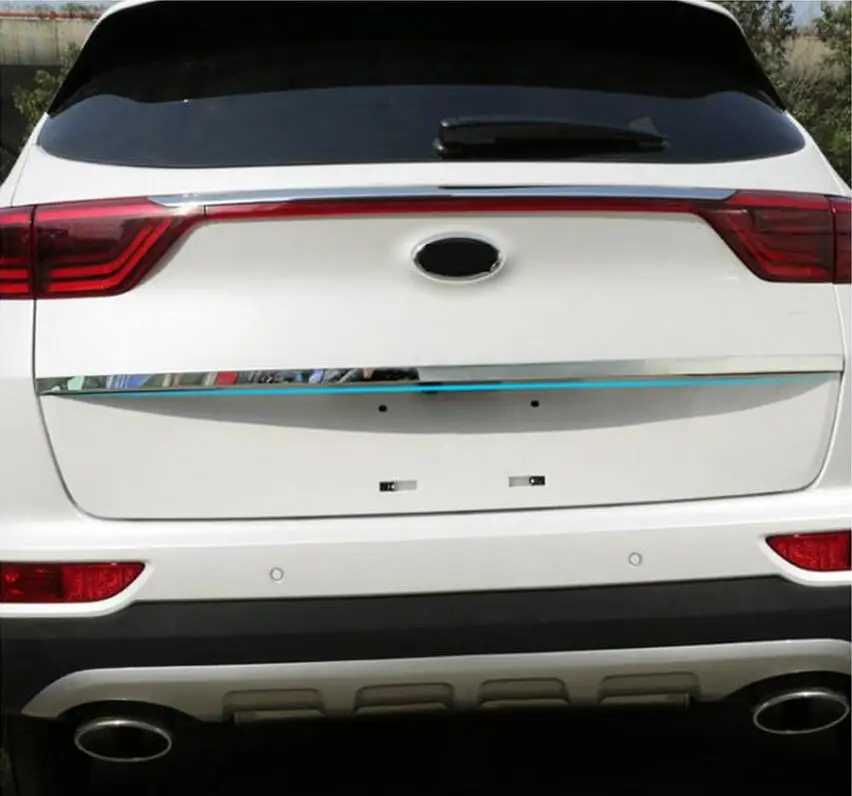 

High quality stainless steel Rear Trunk Lid Cover Trim Car-styling FOR KIA SPORTAGE 2016 2017