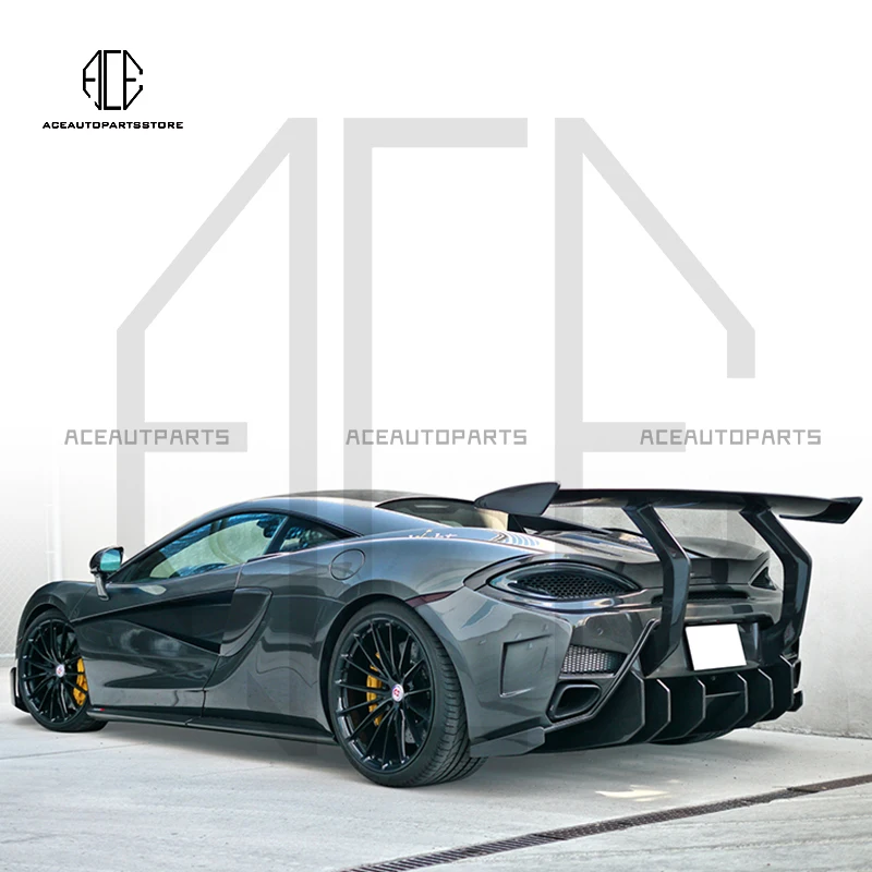 Задний спойлер из сухого углеродного волокна в стиле V карбоновое крыло