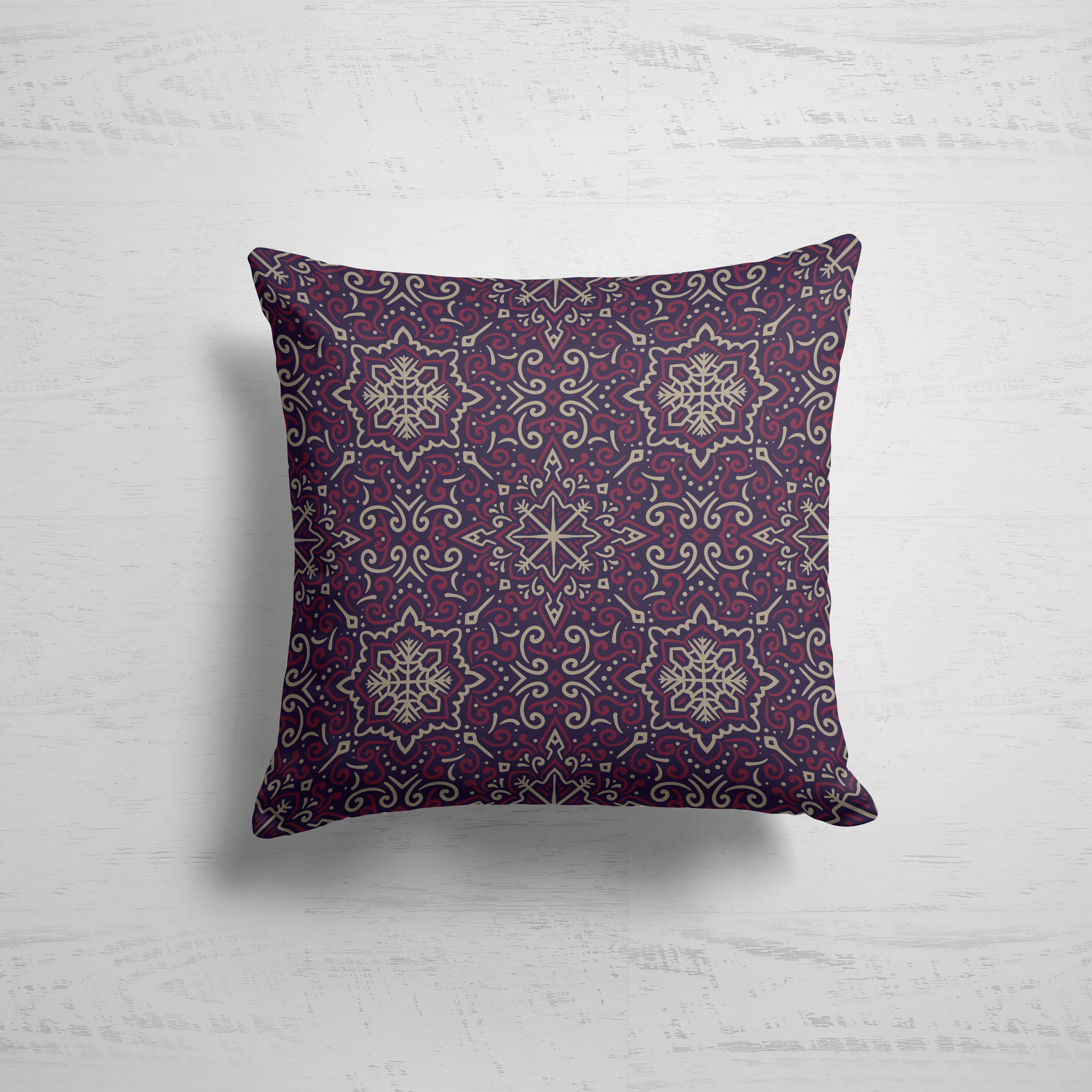 Наволочка декоративная из габардина / новогодняя на молнии 45х45 см | Дом и сад