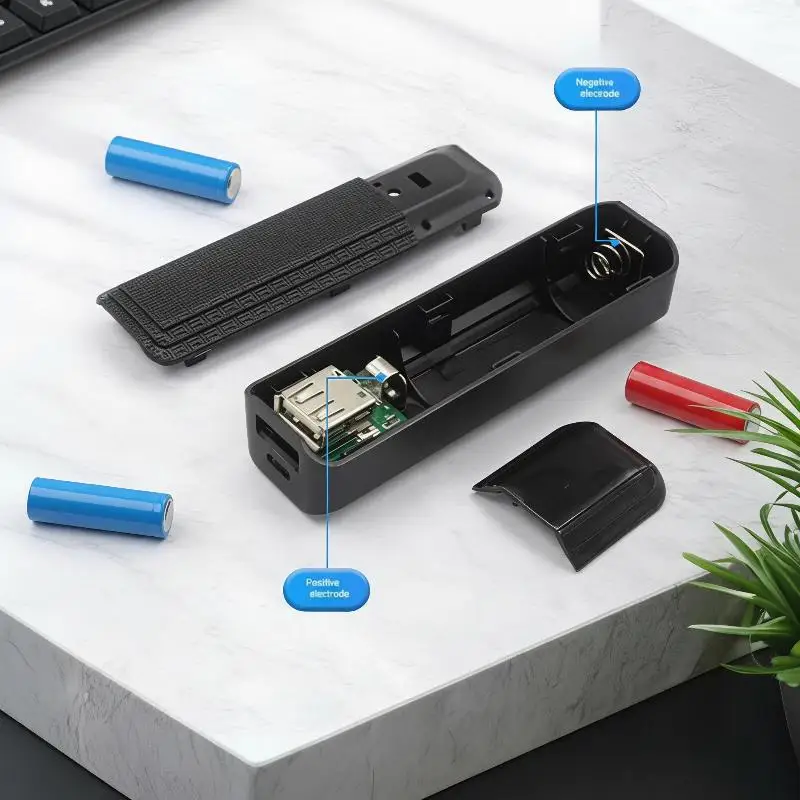 Фото 1 шт. новый портативный мобильный USB-аккумулятор (Power Bank) в корпусе-боксе для 1 аккумулятора 18650 (DIY) №4