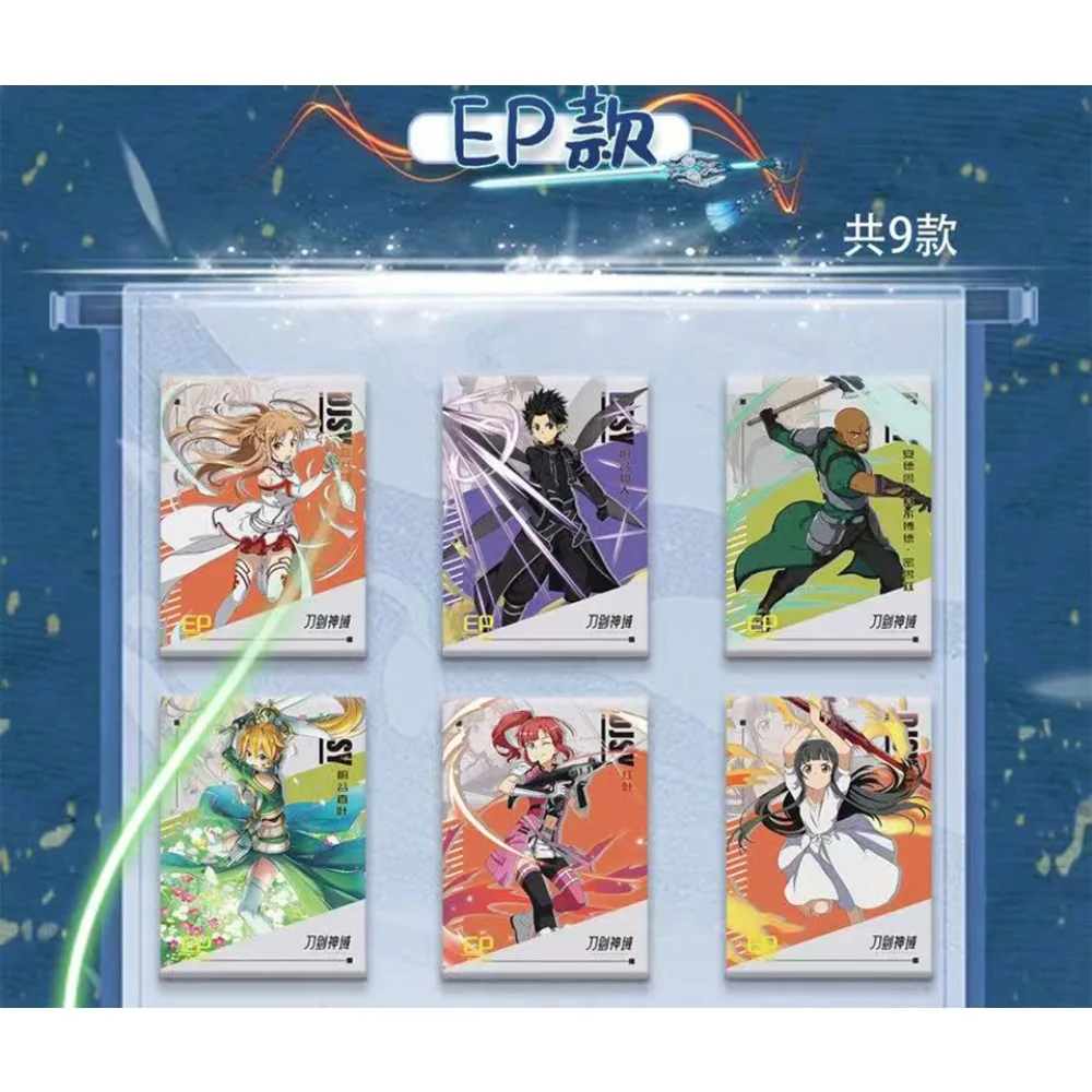 Фото Коллекционные карточки по аниме Sword Art Online: Синон, Асада, Асуна Юки, Эугео, Акихико, Каяба — персонажи, HD-качество, подарки для детей №3