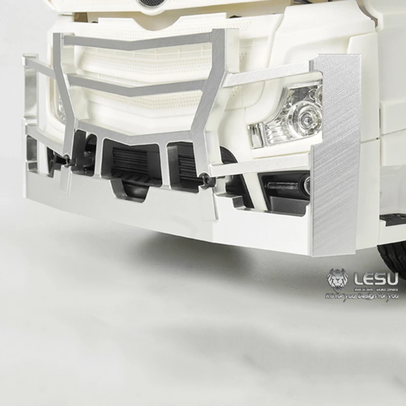 Металлический передний бампер LESU 1/14 RC для серии Tamiya ACTROS GIGASPACE тягач модель