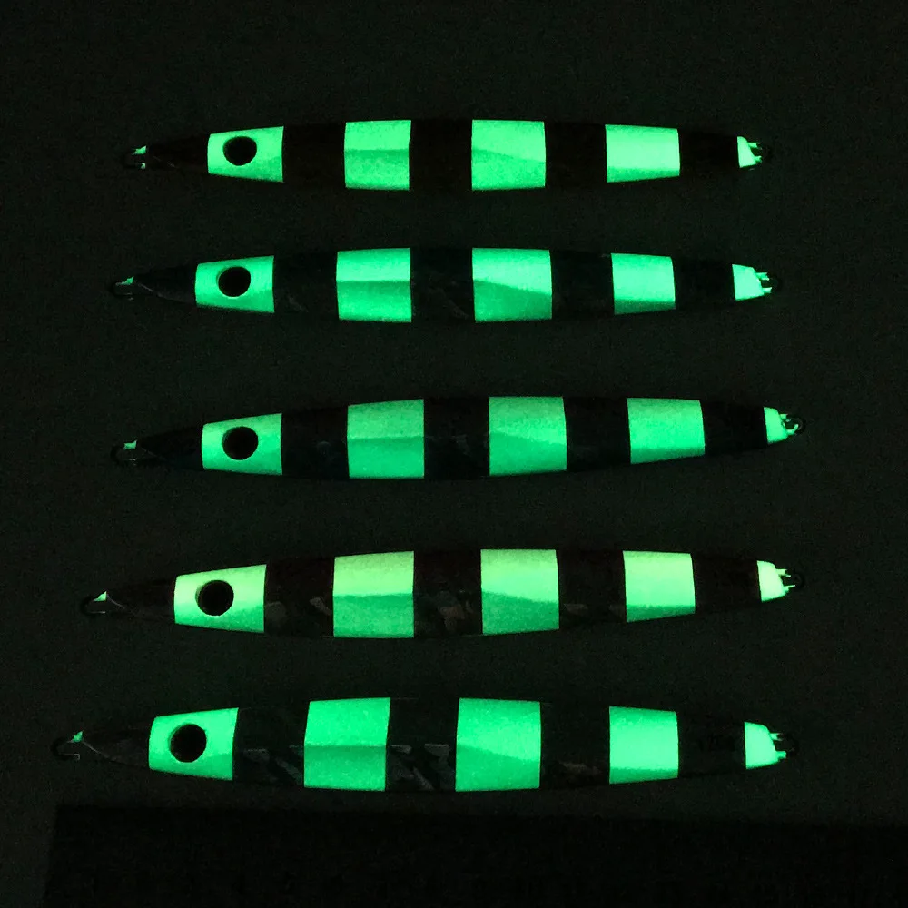 Морская рыболовная приманка светящаяся с железными пластинами 80 г | Спорт и