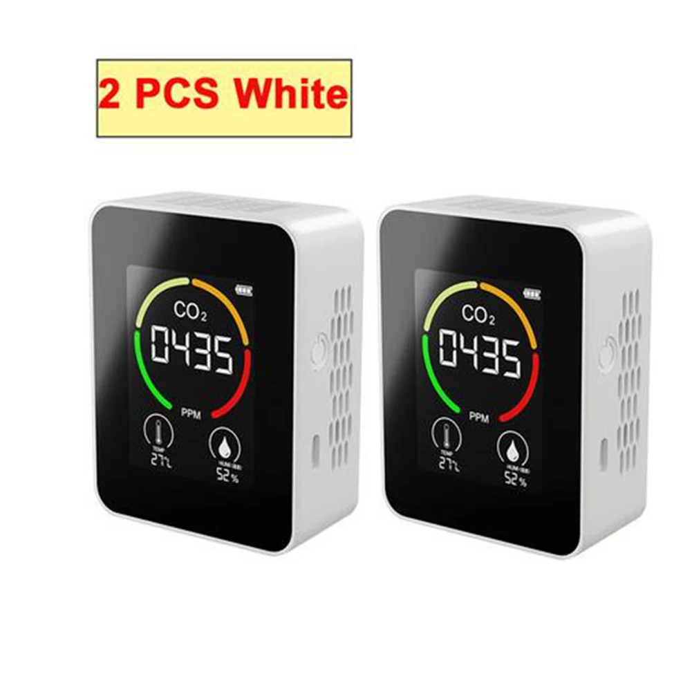

3 In1 LCD CO2 Air Quality Temperature And Humidity Carbon Dioxide Monitor Portable Co2 Detector With Rechargeable Battery